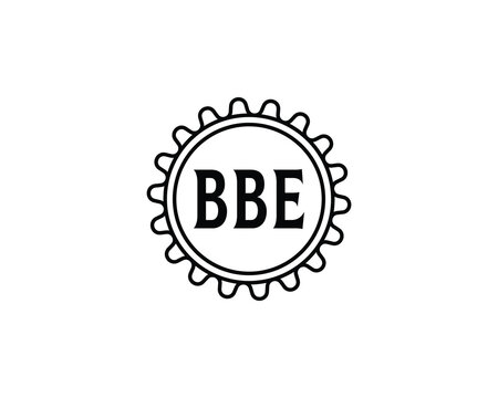 BBE logo design vector template