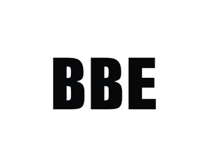 BBE logo design vector template