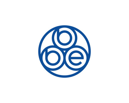 BBE logo design vector template