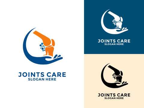 Joint bone logo vector, Bone Joint Logo designs concept, Knee Care logo template, Health Joints logo symbol icon