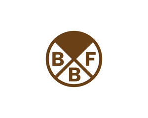 BBF logo design vector template