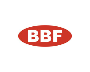 BBF logo design vector template