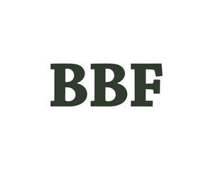 BBF logo design vector template
