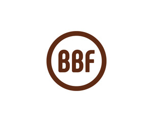 BBF logo design vector template