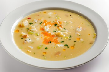 Carolina She-Crab Soup with Lump Blue Crabmeat and Aroma of Sauteed Onions