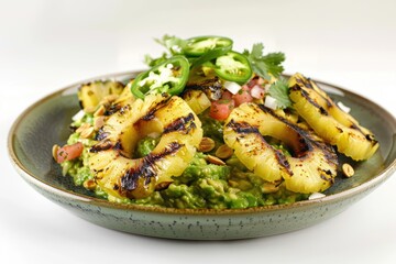 Tempting Charred Pineapple Guac with Spicy Jalape&ntilde;o and Zesty Lime