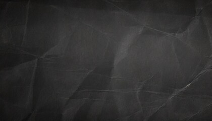 crumpled black paper texture background