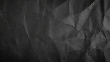 Obraz premium crumpled black paper texture background