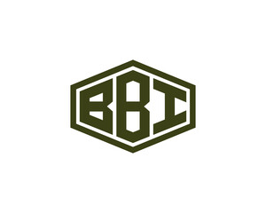 BBI Logo design vector template