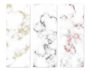 Set of marble texture backgrounds