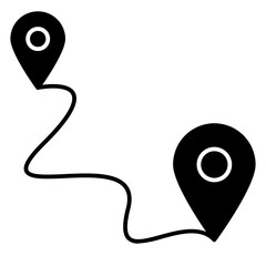 Location pin icon. Map pin place marker. Location icon. Map marker pointer icon. 