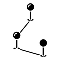 Location pin icon. Map pin place marker. Location icon. Map marker pointer icon. 