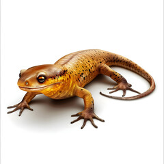 Obraz premium Clipart illustration of newt on a white background. Suitable for crafting and digital design projects.[A-0002]