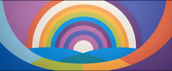 Obraz premium illustrazione con elementi geometrici a tema minimalista astratto contemporaneo