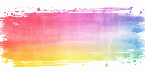 Vibrant Rainbow Paint Brush Strokes with Color Texture Sample Background. High-Resolution Abstract Design Featuring Lipstick Smears on White Isolated Canvas, Perfect for Cosmetic and Interior Design C