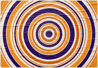 Vintage cartoon vector art retro abstract texture with spinning circle effect