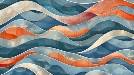 Abstract background with flowing, wavy patterns