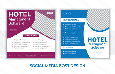 modern social media post design template