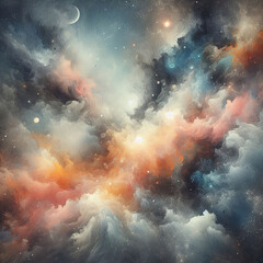 Obraz premium Abstract colored wave pattern on background, bright background, copy space concept