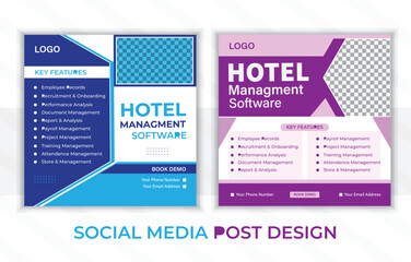 Social media post design template

