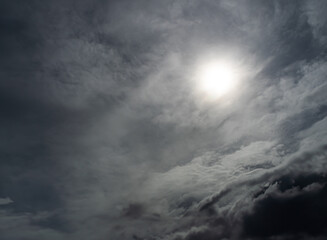 Obraz premium Cloud Storm Sky Dark Rain Lightning Thunder Stoumy Typhoon Nature Light Scene Rainy Atmosphere Damage Effect Carbon dioxide Dust Air pollution 2.5 Pm, Texture Nature Windstorm Weather Skyscapte.