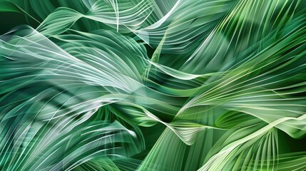 Abstract natural patterns inspired by palm leaves