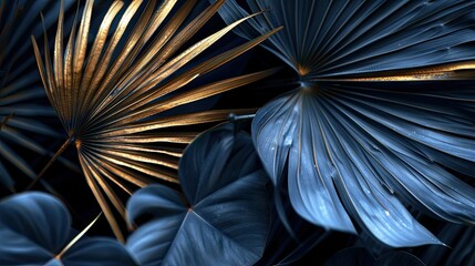 Abstract natural patterns inspired by palm leaves
