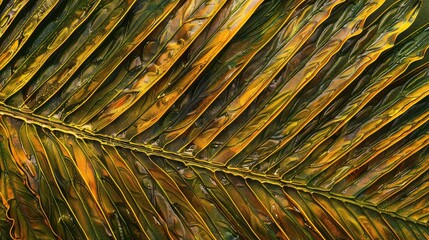 Abstract natural patterns inspired by palm leaves