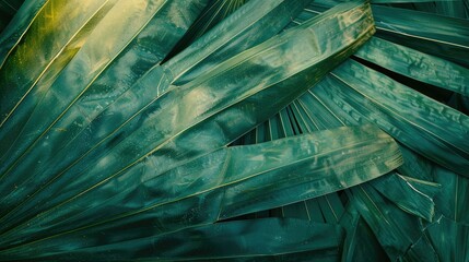 Abstract natural patterns inspired by palm leaves
