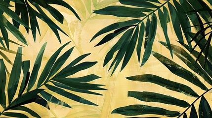 Abstract natural patterns inspired by palm leaves