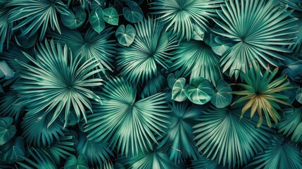 Abstract natural patterns inspired by palm leaves