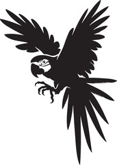Obraz premium Parrot design silhouette vector art work EPS file, Generator AI