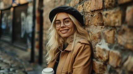 Fototapeta premium The woman in glasses
