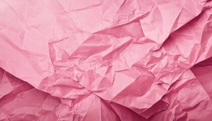 Fototapeta premium crumpled pink paper texture background