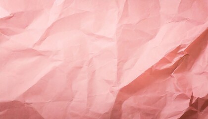 crumpled pink paper texture background