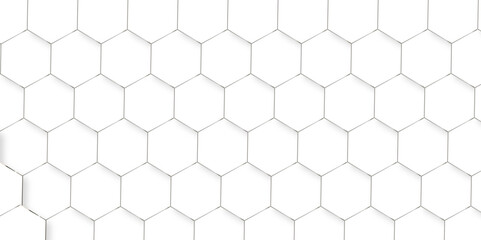 Abstract background with hexagonal geometric hexagon polygonal pattern background. 3d seamless bright white web cell and triangle abstract honeycomb background. white and gray backdrop wallpaper.