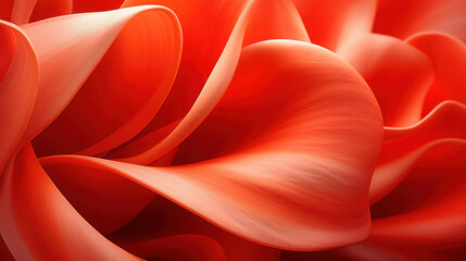 Close up of a fresh red tulip with delicate petals