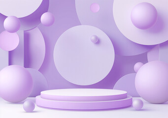 Abstract background with podium for product presentati