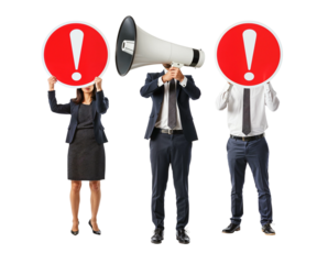 Get the Message Out Loud: Energize Your Marketing with Impactful Communication. A Chorus of Compelling Communication. stands out, sporting a loudspeaker for a head, emphasizing the power communication