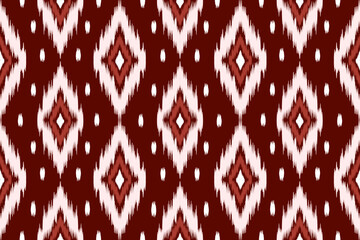 Ethnic abstract ikat art. Aztec ornament print. geometric ethnic pattern seamless color oriental. Design for background ,curtain, carpet, wallpaper, clothing, wrapping, Batik, vector illustration.