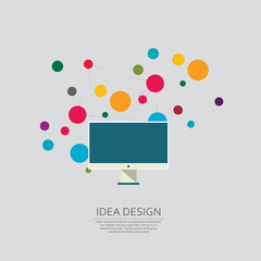 Vector modern project. Abstract illustration