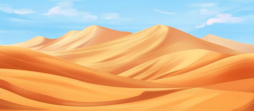 sand dune in the desert. Sands in the desert. Dunes.
