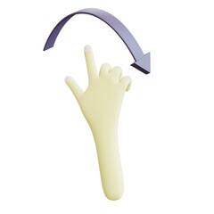 rotate right hand 3d Icon