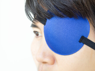 Woman Eye patch Pterygium Surgery Eye Medical Health Protection Wind and Sunshine, Medicine Care...
