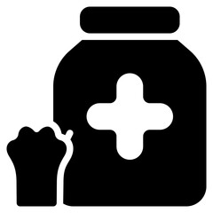 Fototapeta premium drugs icon with glyph style. Suitable for website design, logo, app and UI. Based on the size of the icon in general, so it can be reduced.