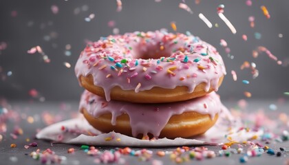close up of a donuts
