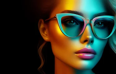 Portrait of a girl in neon light © Анастасия Астанина