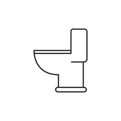 Toilet icon vector. WC illustration sign. Bathroom symbol. restroom logo.
