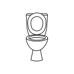 Toilet icon vector. WC illustration sign. Bathroom symbol. restroom logo.