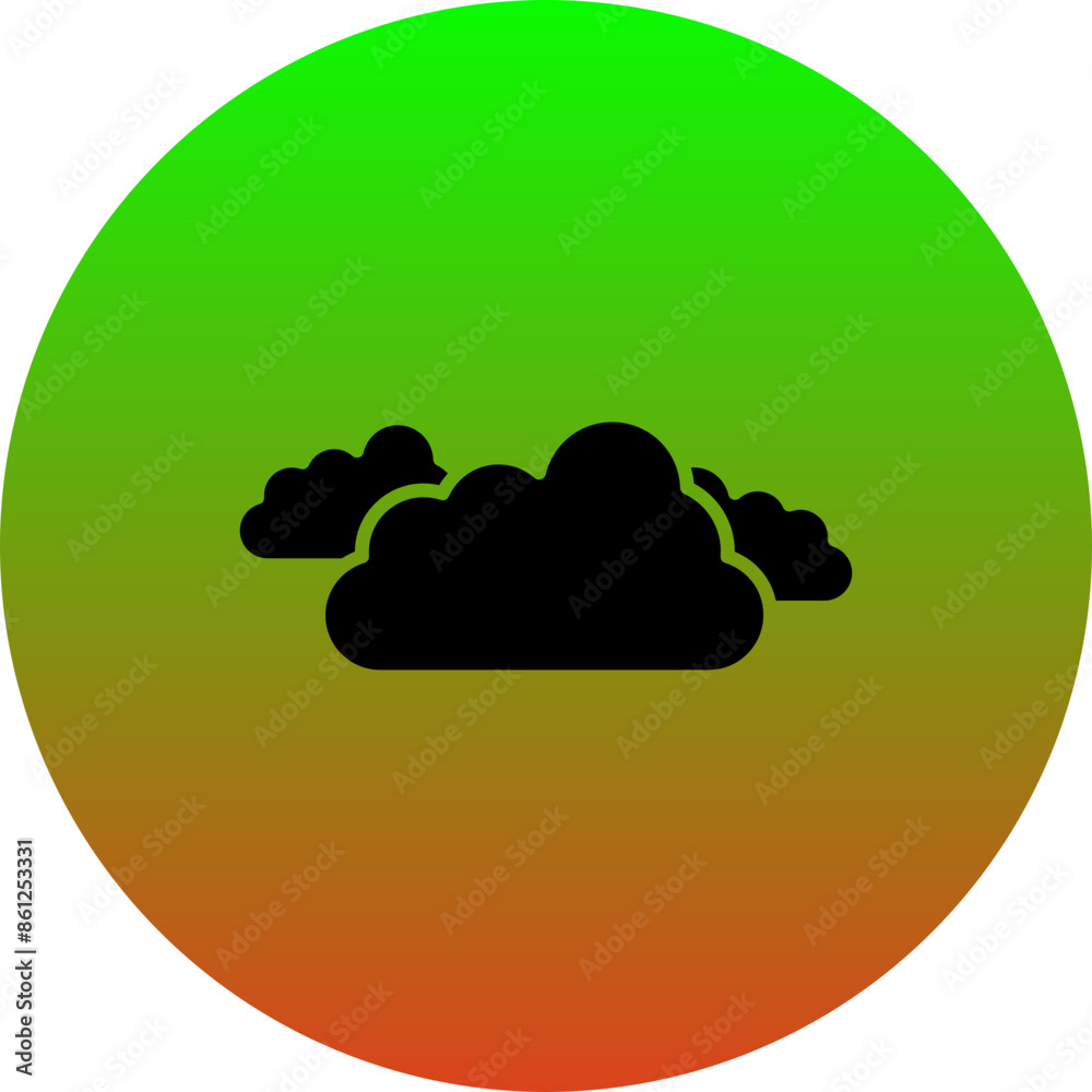 Poster clouds icon